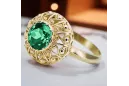 Ring Vintage Emerald 14K Yellow gold vrc059y